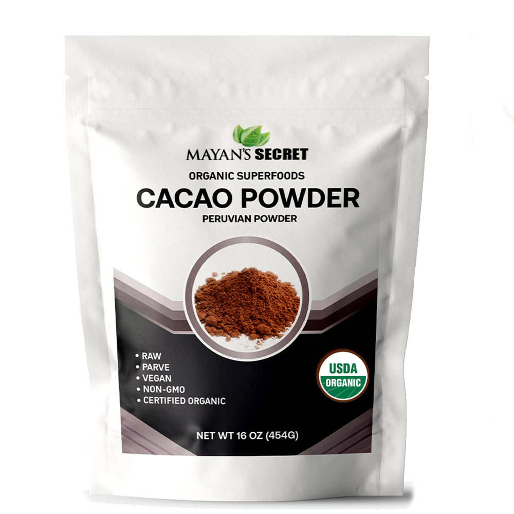 Rich in Antioxidants: Organic cacao powder is packed with antioxidants that help protect your cells from damage caused by free radicals. Antioxidants are also known to reduce inflammation and lower the risk of chronic diseases.