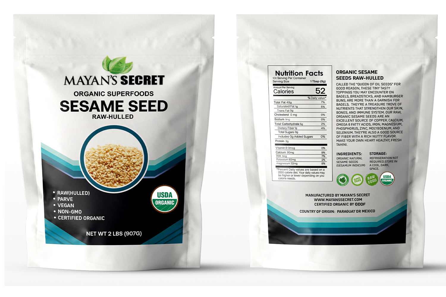 Sesame Seeds Organic Hulled