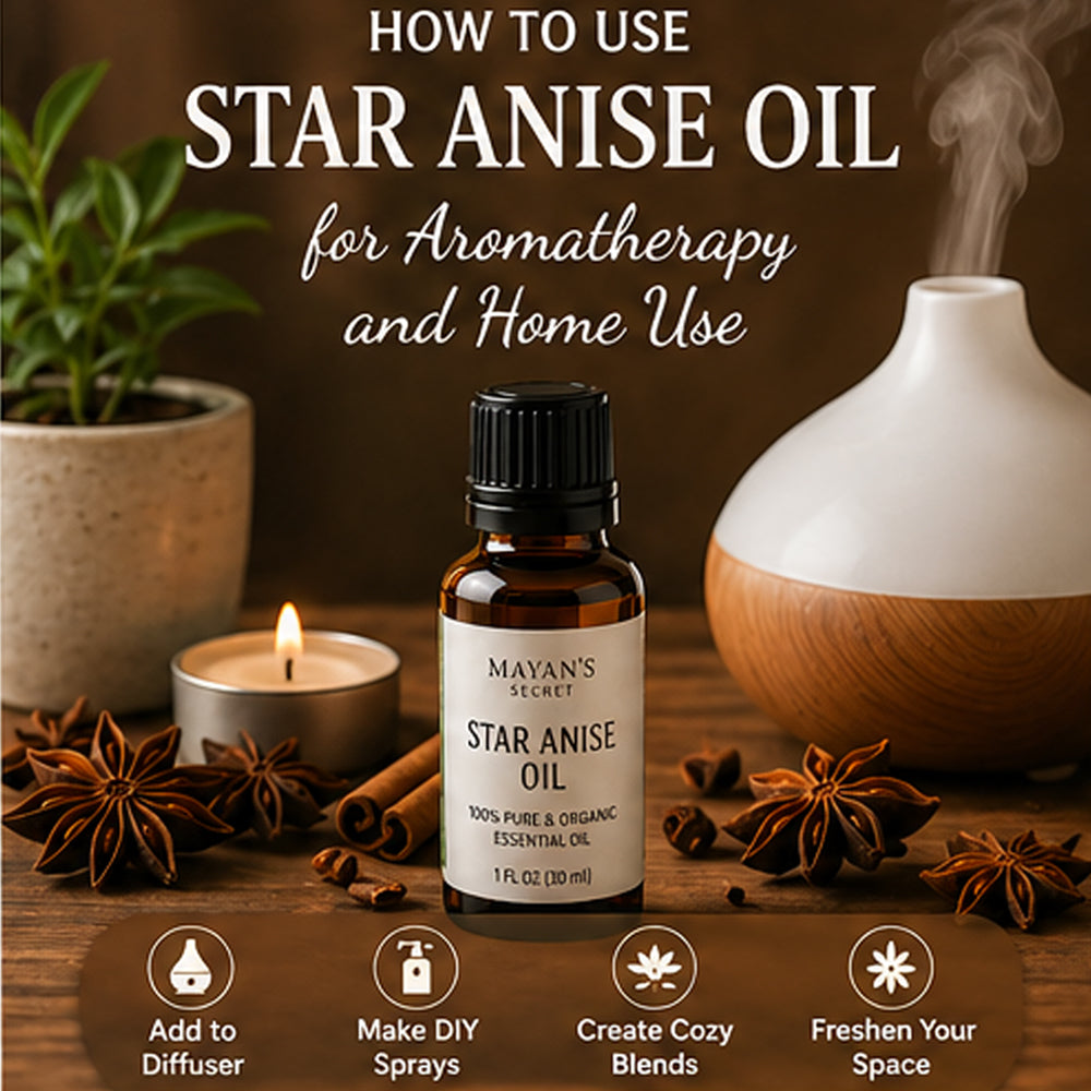 star anise oil diffuser aromatherapy essential oil home use