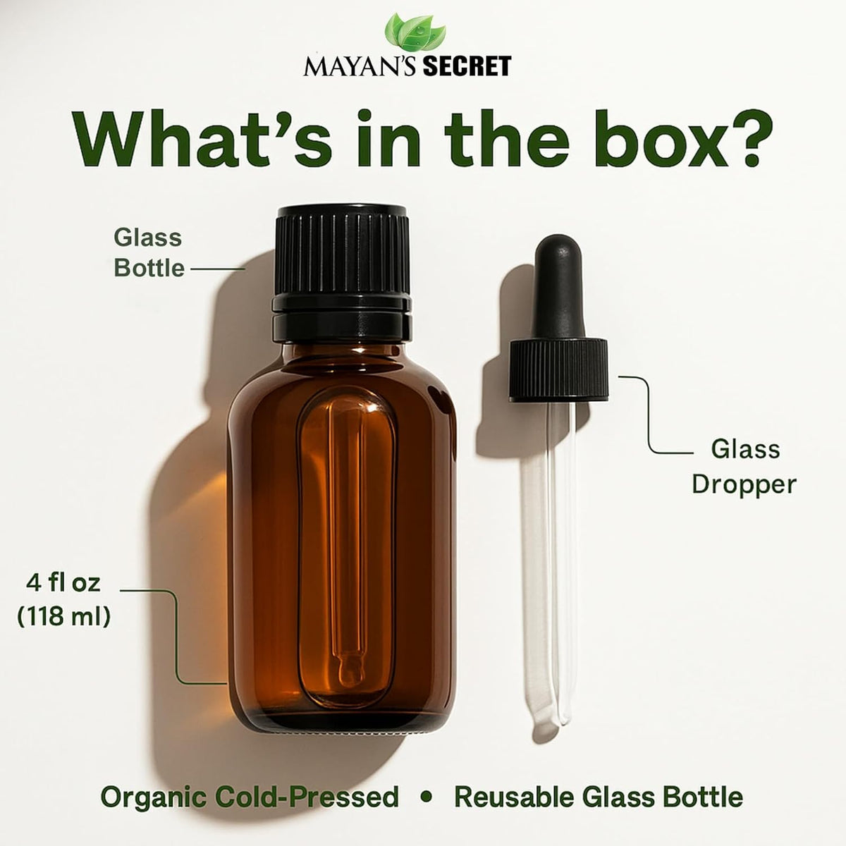 Mayan’s Secret Organic Cold Pressed Eucalyptus Smithii Oil 4oz Pure Natural Moisturizing Oil for Skin Hair Scalp Aromatherapy Diffuser Massage Body Oil