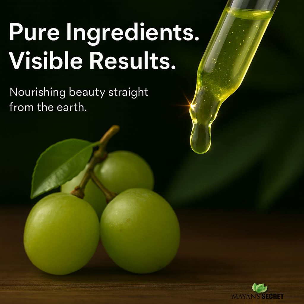 Mayan's Secret GRAPESEED OIL ANTI-AGING MOISTURIZER - Facial Cleanser  Essential to Reduce Skin Wrinkles and Stretch Marks | Dandruff Remover