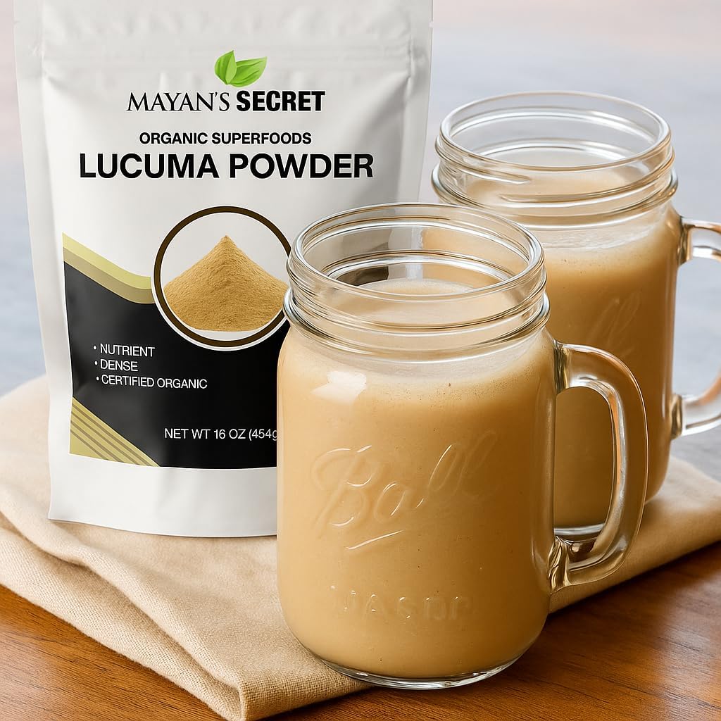 Mayan's Secret Certified Organic Lucuma Powder, 16 oz/Pack | High in nutrients