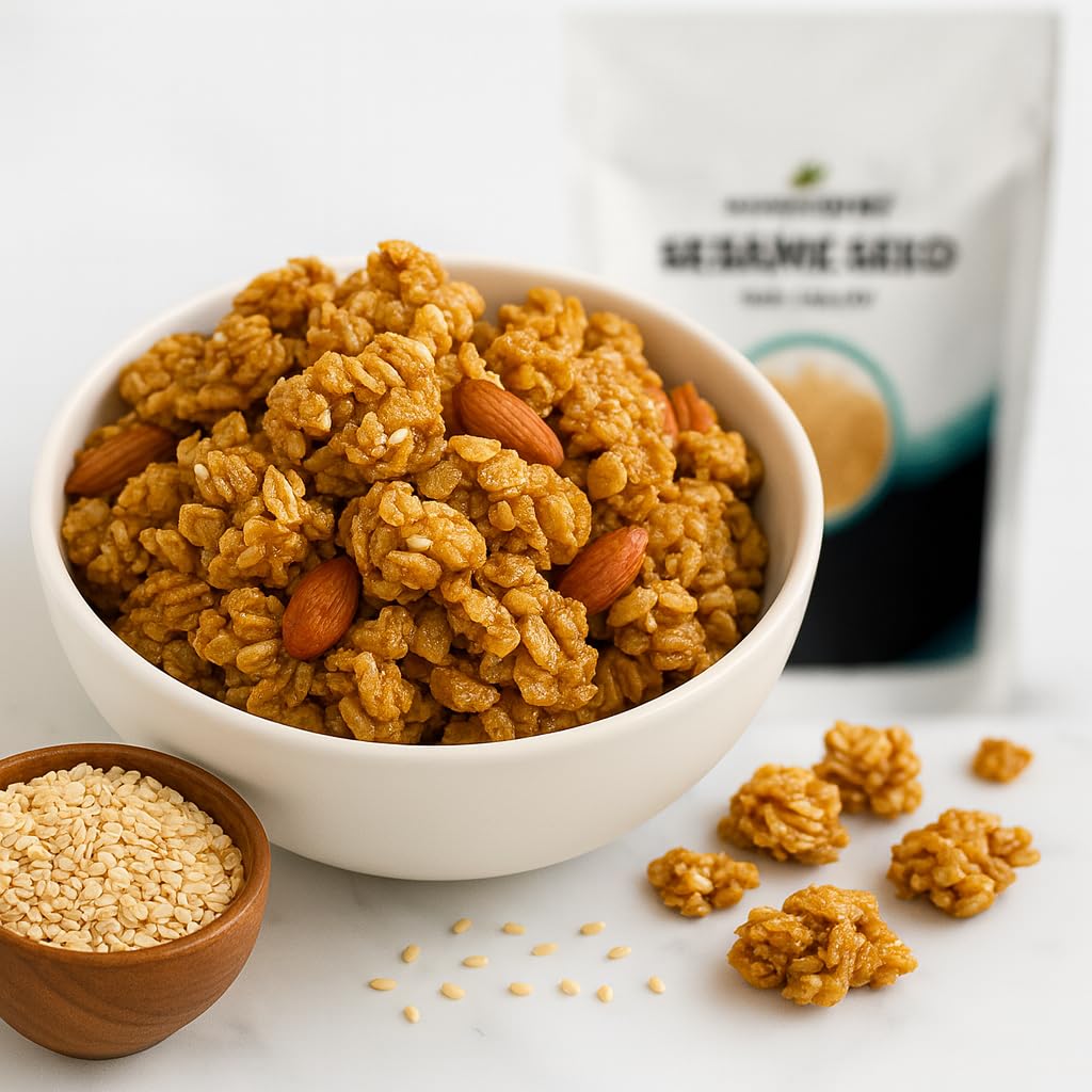 Mayan's Secret Certified Organic hulled Sesame Seeds, 2 Lbs - Gluten Free, Raw, Keto Friendly