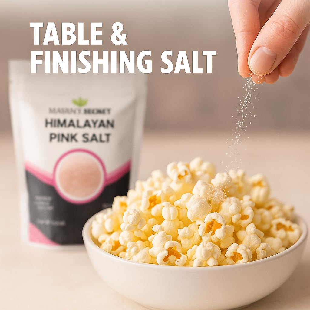 Mayan's Secret - Himalayan Pink Salt 2.5 lbs Extra Fine Grain | 100% Natural Pink Himalayan Sea Salt | Organic Pink Himalayan Salt For Grinder Refill Extra Fine Trace Minerals