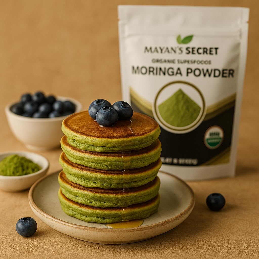 Mayan's Secret - Pure Moringa Powder Organic 12oz, Superfood for Energy &amp; Immunity | Non-GMO, Vegan, Gluten-Free