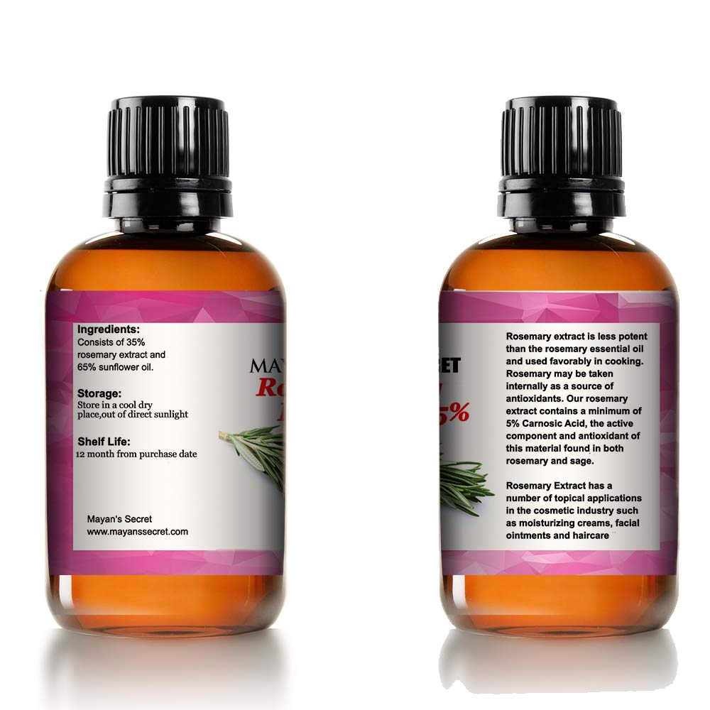 Rosemary Liquid Extract, Alcohol-Free (Rosmarinus officinalis) Antioxidant Protection 4 oz Glass Bottle