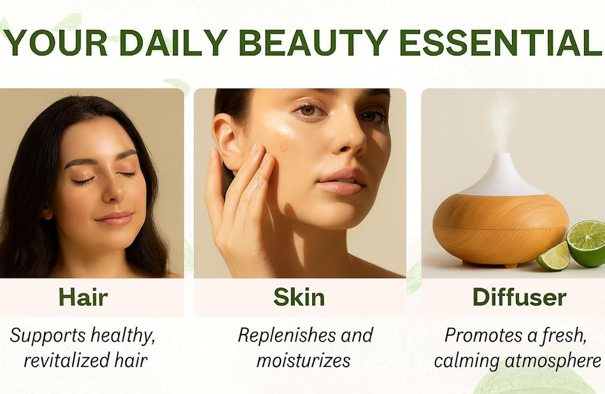 Mayan’s Secret USDA Certified Organic Key Lime Essential Oil for Diffuser &amp; Reed Diffusers (100% Pure &amp; Natural - UNDILUTED) 1oz Bottle