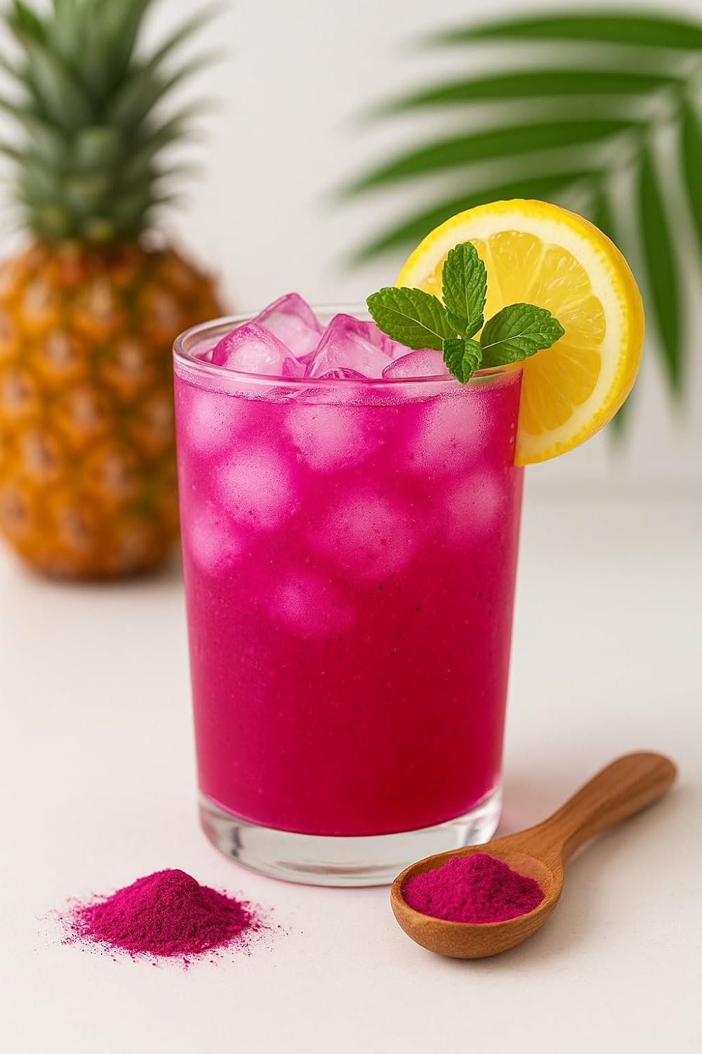 Pitaya Powder Organic Freeze Dried 3.5oz Pink Pitaya Powder Dragonfruit | Vitamin C