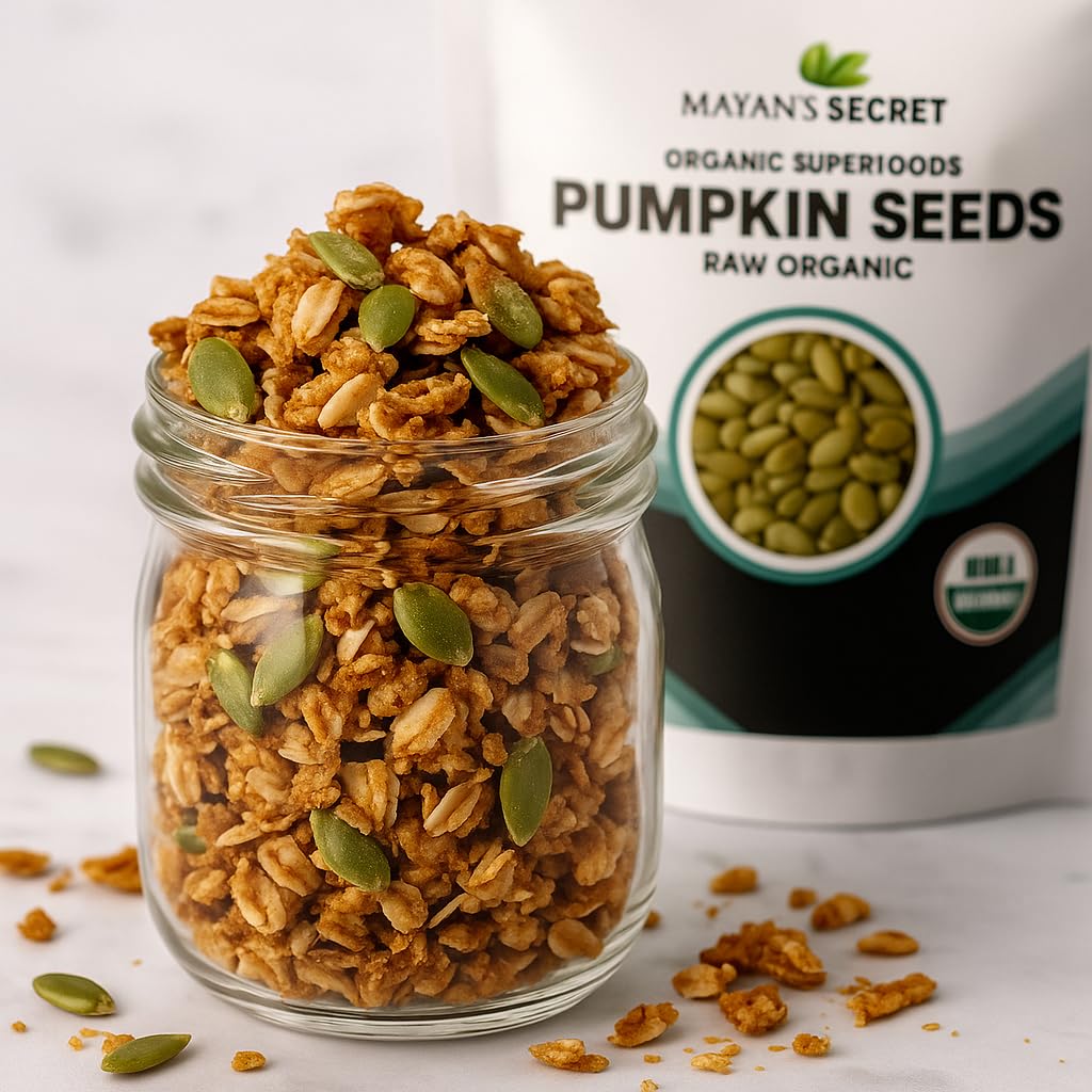 Mayan's Secret - Raw Pumpkin Seeds Organic, 2 Lbs - Premium Quality | Fresh | Unsalted