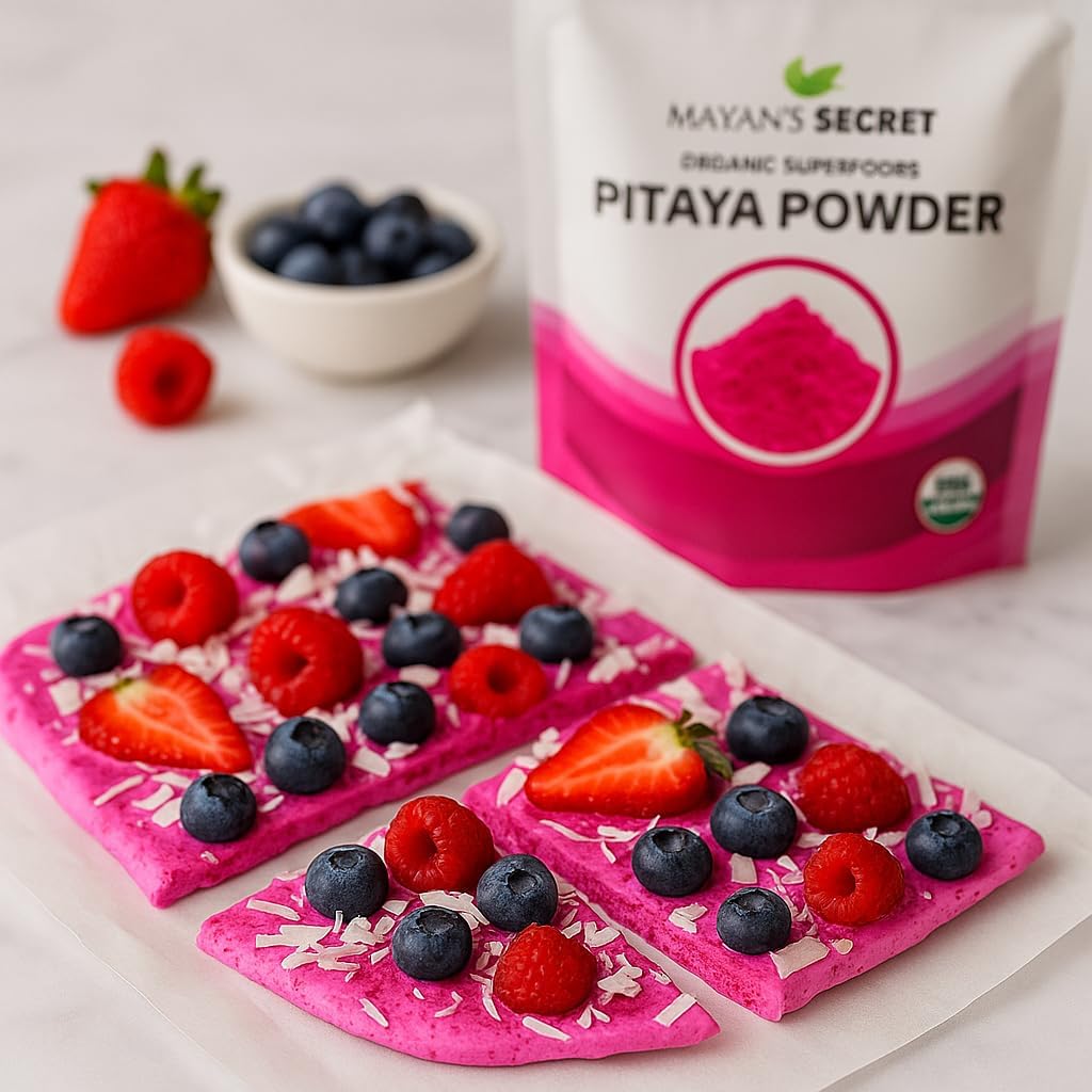 Pitaya Powder Organic Freeze Dried 3.5oz Pink Pitaya Powder Dragonfruit | Vitamin C