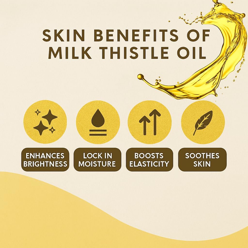 Mayan's Secret Milk Thistle Seed Oil Pure Cold Pressed Rich in Vitamin E and for Aging Skin