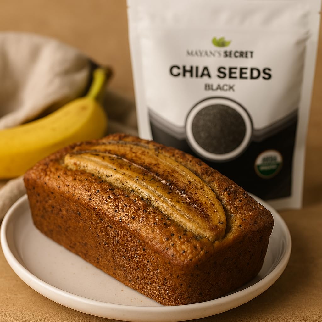 Mayan's Secret - Organic Chia Seeds Black – USDA Certified, Non-GMO, Vegan, Gluten-Free Superfood - Omega-3 (2 lbs) (907g)