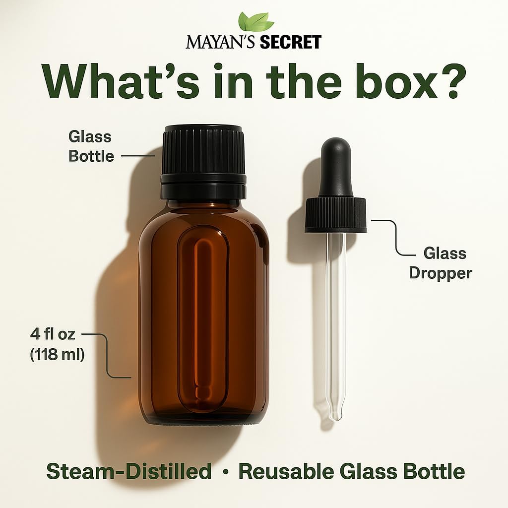 Mayan’s Secret USDA Certified Organic Oregano Essential Oil (100% Pure & Natural - UNDILUTED) Huge 1oz Bottle - Perfect for Aromatherapy, Relaxation, Skin Therapy & More