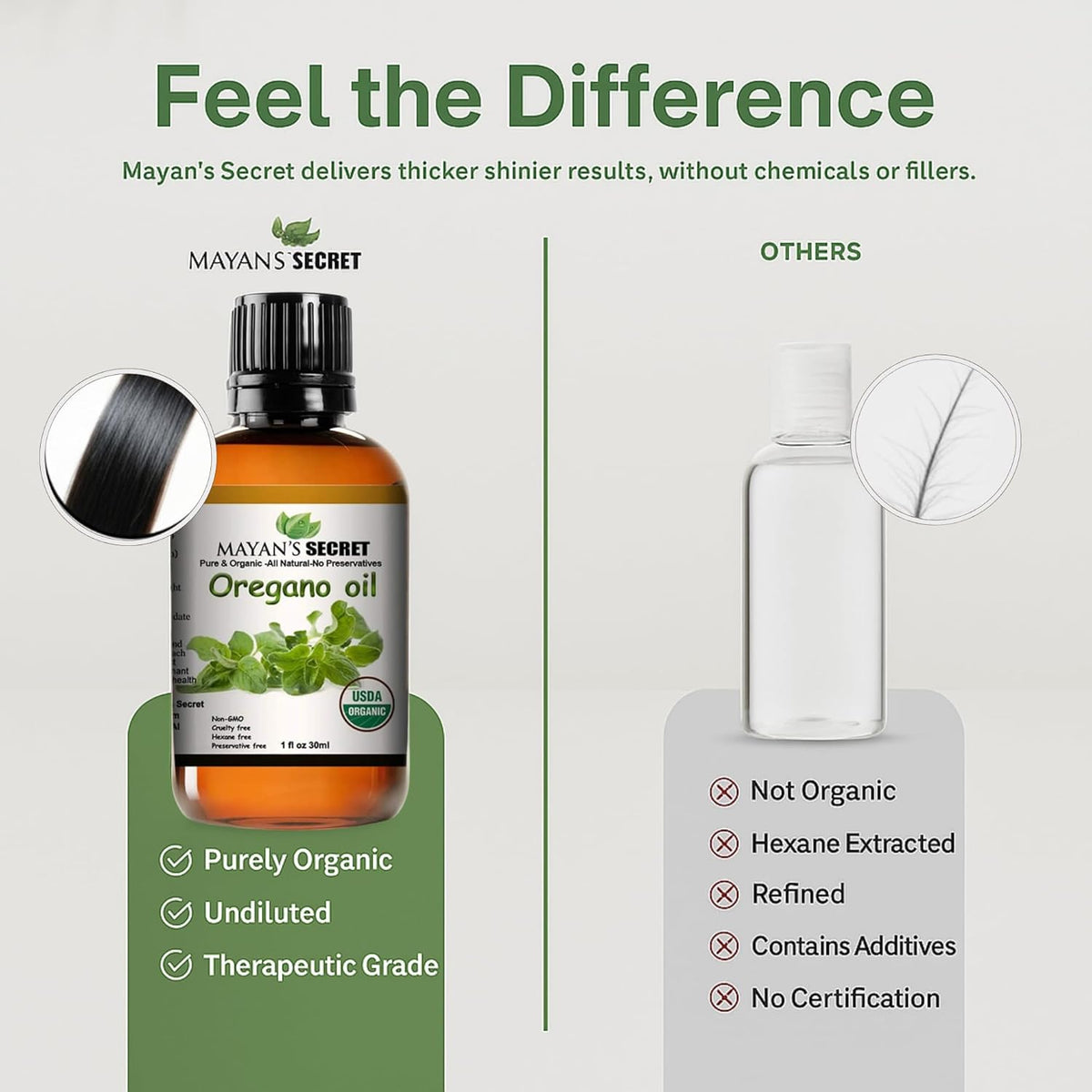 Mayan’s Secret USDA Certified Organic Oregano Essential Oil (100% Pure &amp; Natural - UNDILUTED) Huge 1oz Bottle - Perfect for Aromatherapy, Relaxation, Skin Therapy &amp; More