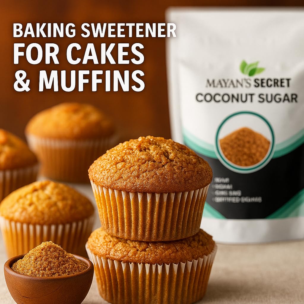 Mayan's Secret 2 lbs USDA Certified Brown Coconut Sugar Organic for Baking - Low Glycemic | Unrefined | Trace Minerals