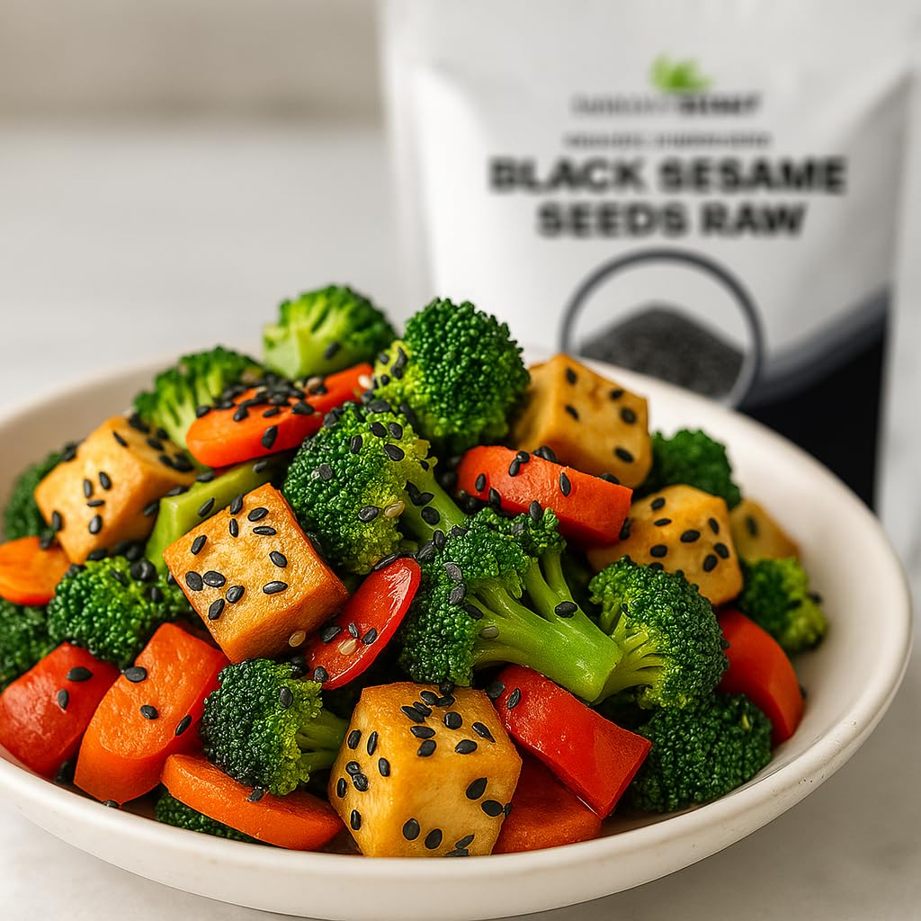 Black Sesame Seeds Raw - Unhulled Organic