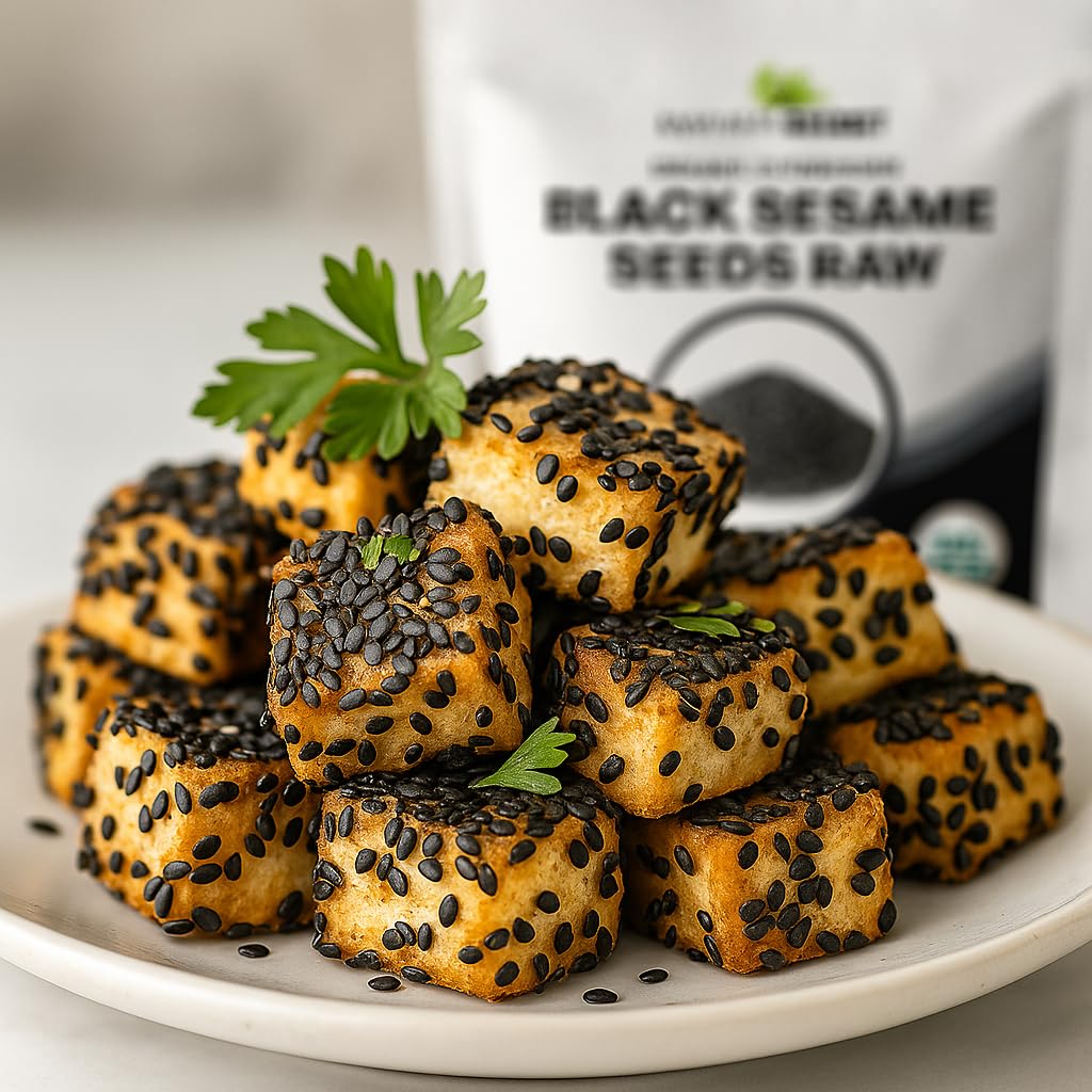 Black Sesame Seeds Raw - Unhulled Organic