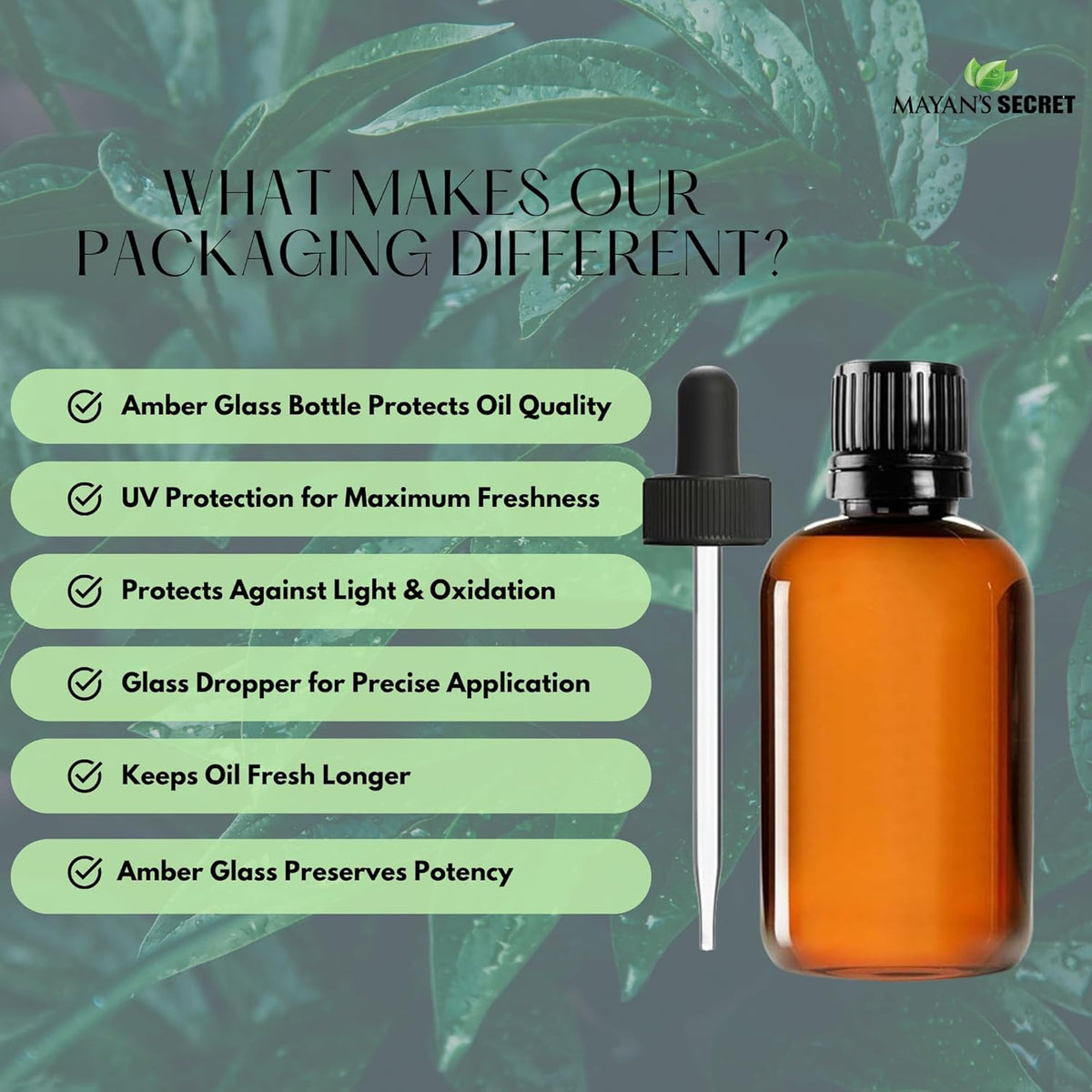 Mayan’s Secret Australian Tea Tree Oil 100% Pure Steam Distilled Tea Tree Essential Oil for Skin Hair Scalp Nail Care and Aromatherapy 4 fl oz 120 ml Amber Glass Bottle with Dropper