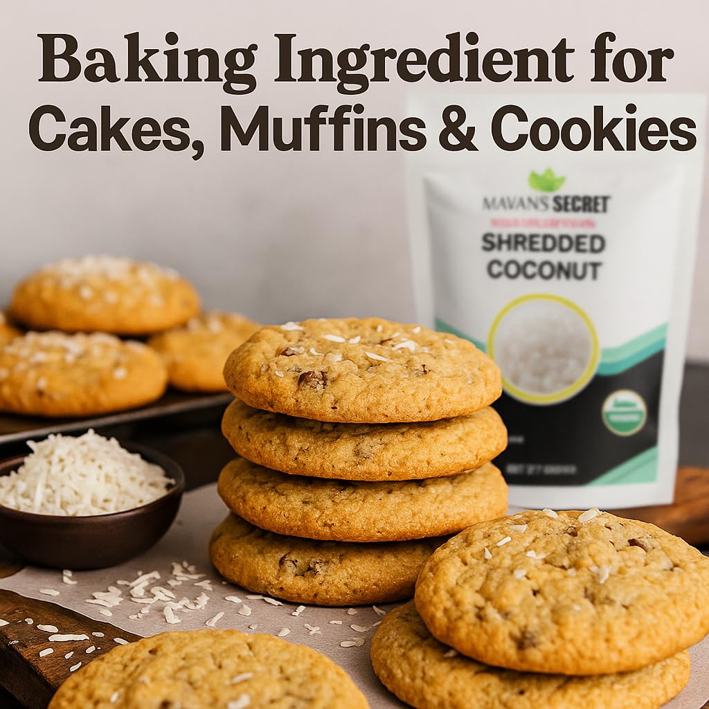 USDA Certified Organic Coconut Flakes Unsweetened 1 Lb -Perfect for Baking | Making Coconut Milk (Coconut Flakes Large 1 LB)