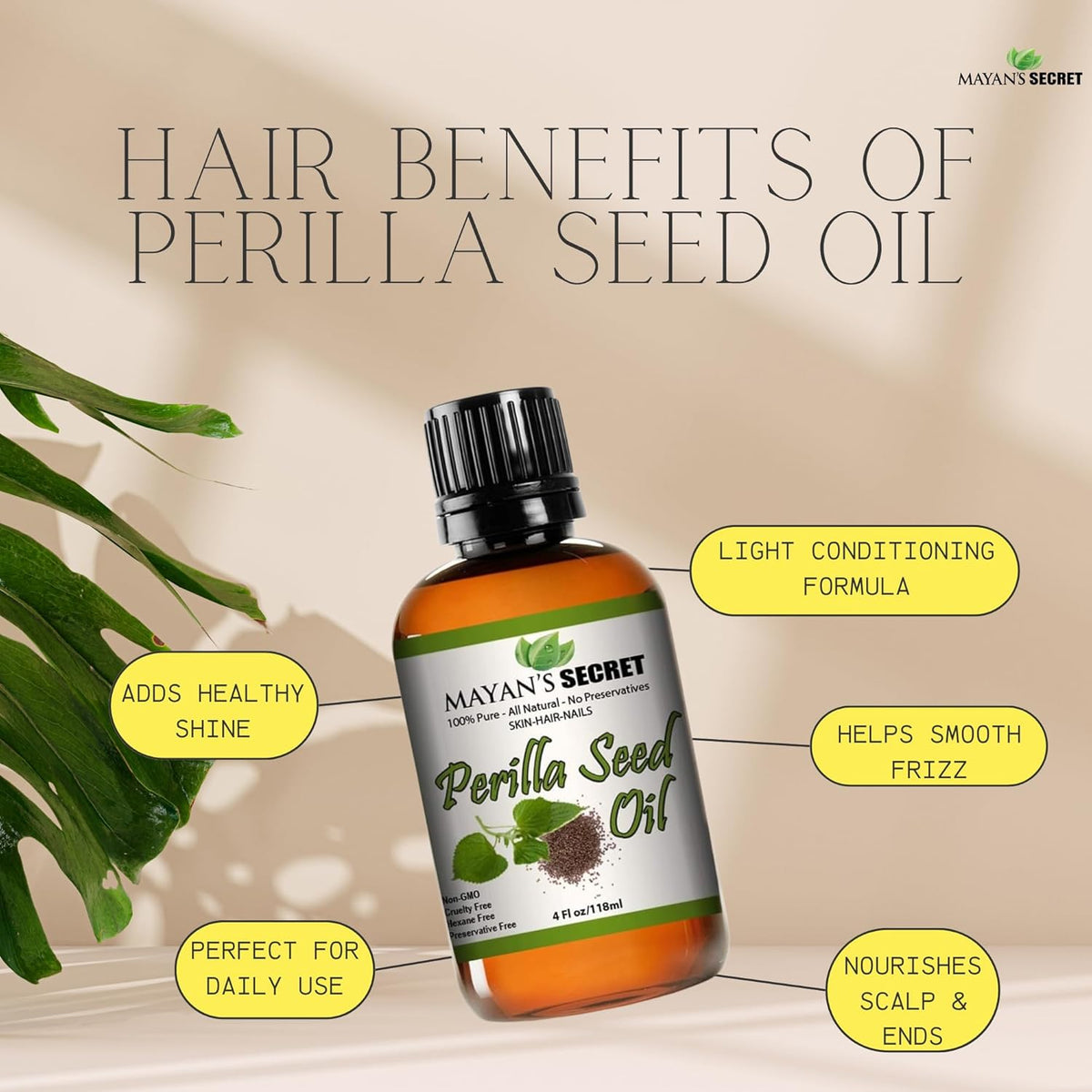 Perilla Seed Oil Omega-3 Essential Fatty Acid and Alpha-linolenic Acid for Skin