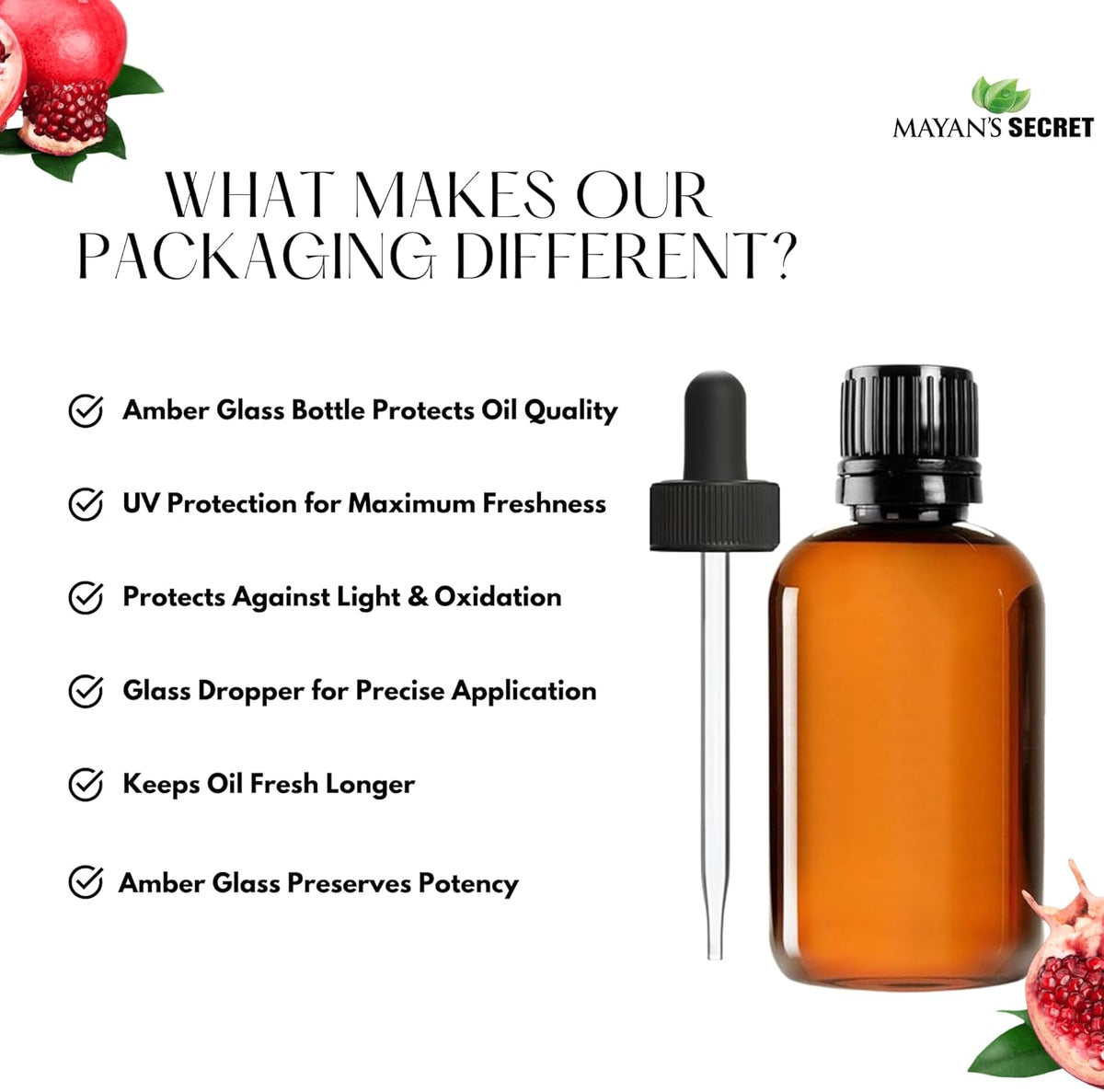 Organic Pomegranate Seed Virgin Oil - 1oz