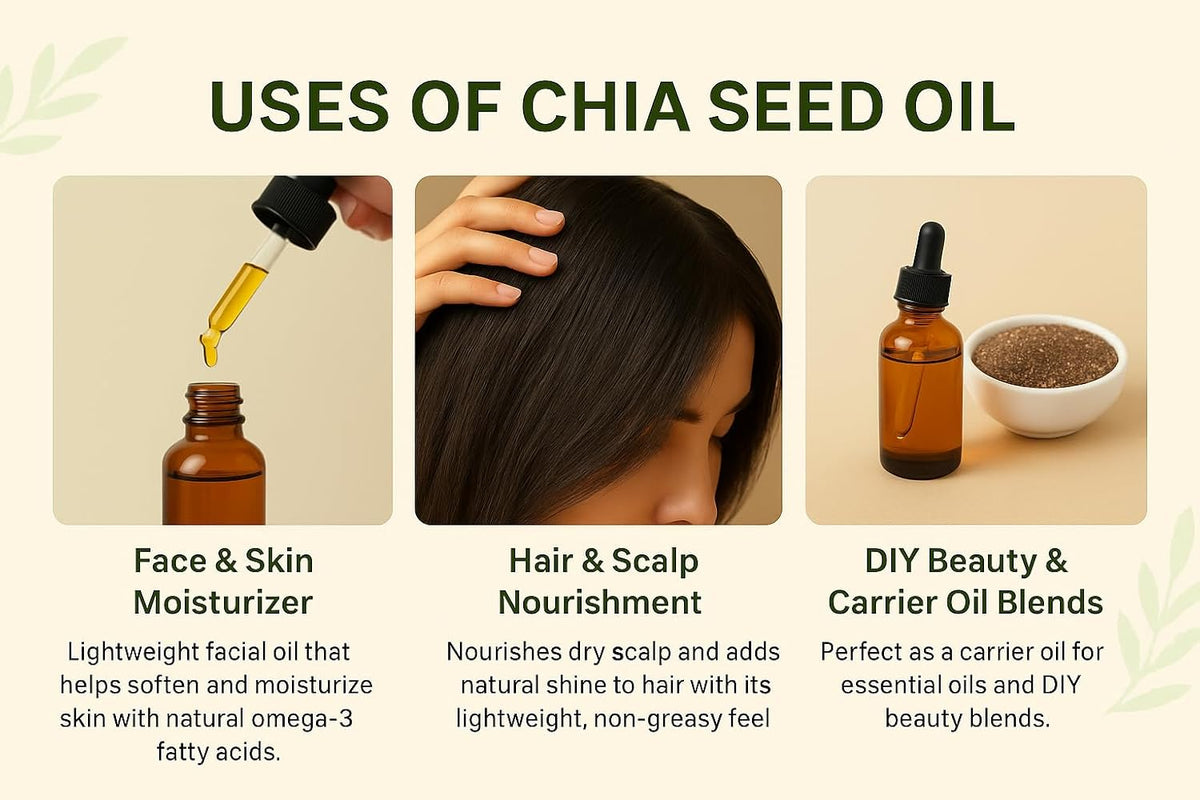 Mayan's Secret Chia Seed Oil, USDA Certified Virgin Organic,100% Pure &amp; Natural, Cold Pressed Virgin, Unrefined in Amber Glass Bottle w/Glass Eyedropper for Easy Application (4 oz /118 ml)