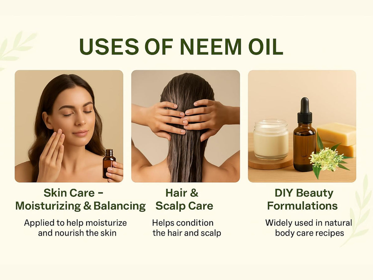 Organic Neem Oil Cold Pressed Unrefined USDA Certified Pure Neem Oil for Skin Hair Scalp Natural Moisturizer Nail Care Face Body Treatment 4 oz