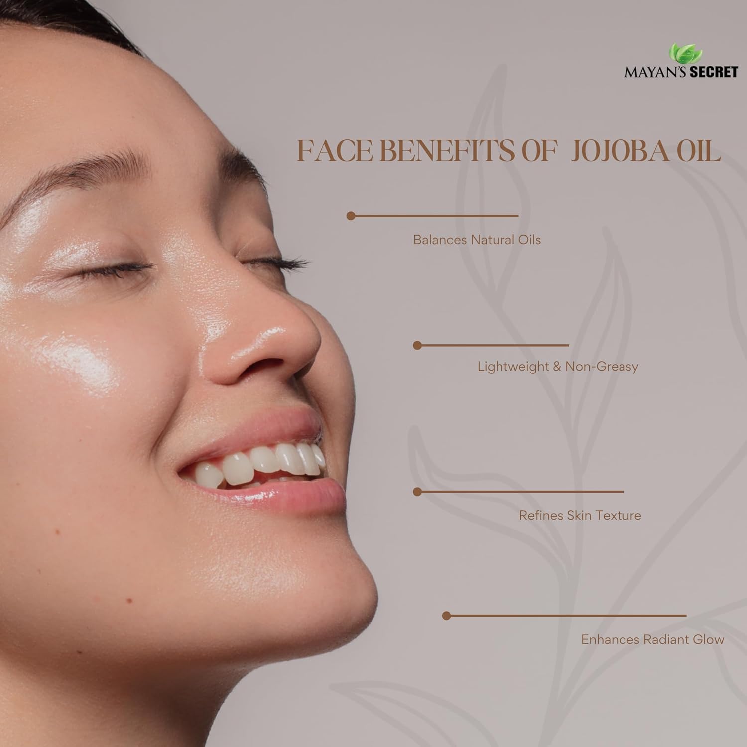 Mayan’s Secret Organic Jojoba Oil Cold Pressed Unrefined Pure Natural Moisturizing Oil for Hair Skin Nails Face USDA Organic