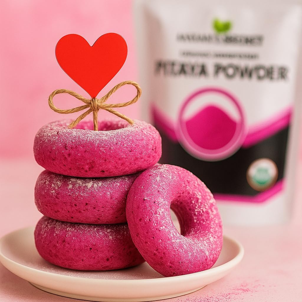 Pitaya Powder Organic Freeze Dried 3.5oz Pink Pitaya Powder Dragonfruit | Vitamin C