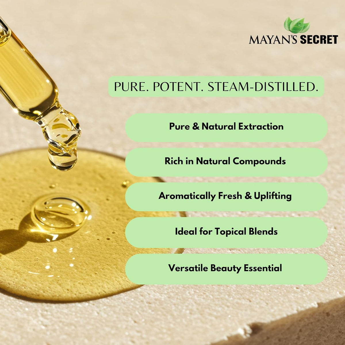 Mayan’s Secret Basil Essential Oil Pure Steam Distilled Ocimum Basilicum 4 fl oz 120 ml Aromatherapy Oil for Diffuser Massage DIY Skin and Hair Care