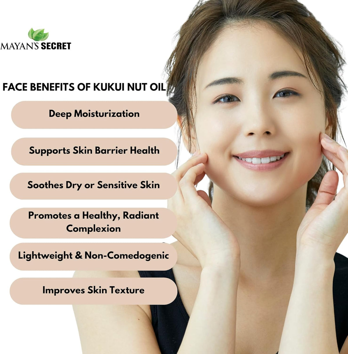 Pure Carrier and Essential Oils for Skin Care, Hair, Body Moisturizer for Face-Anti Aging Skin Care (Kukui Nut Oil, 4oz)