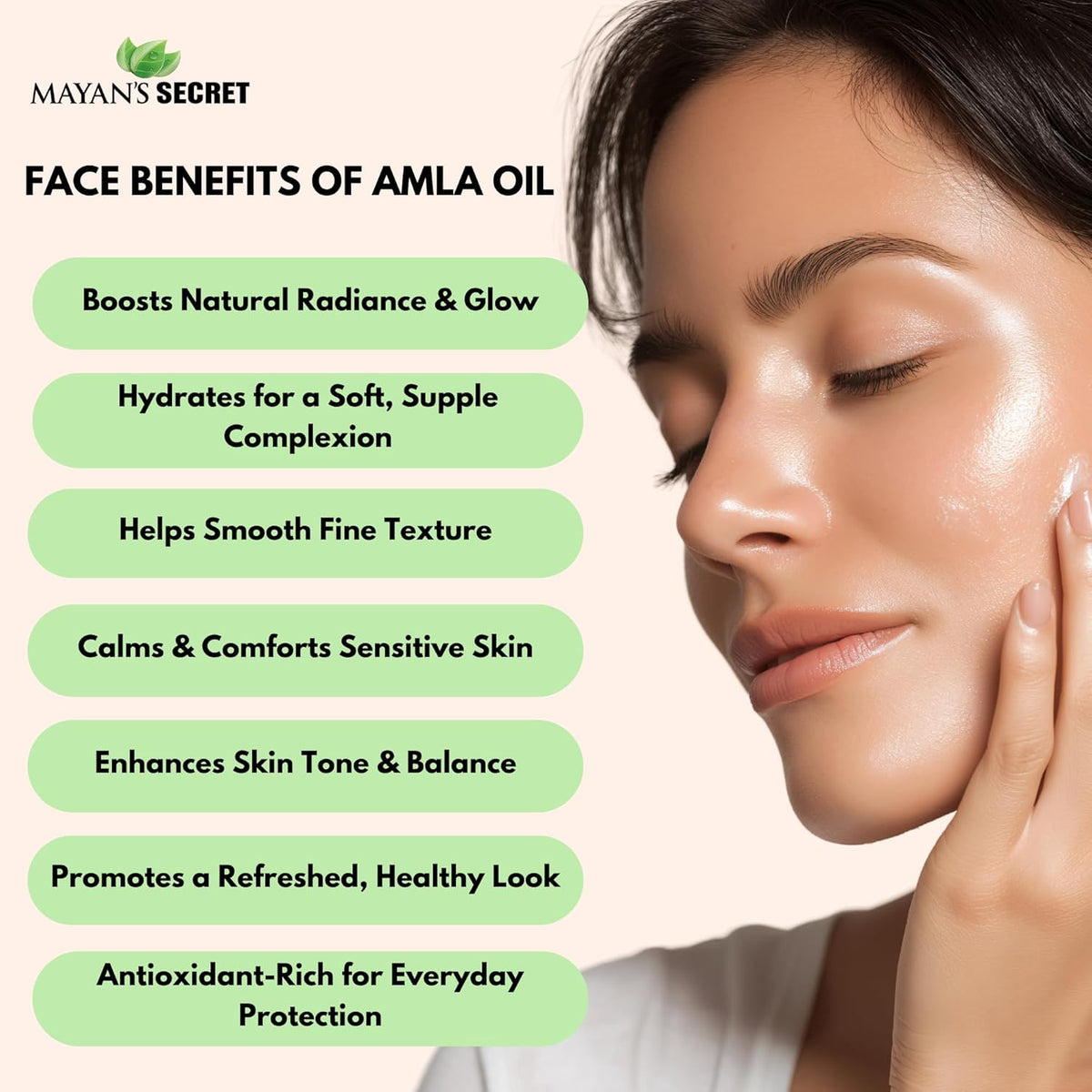 Pure Carrier and Essential Oils for Skin Care, Hair, Body Moisturizer for Face-Anti Aging Skin Care (Amla Oil Organic, 4oz)
