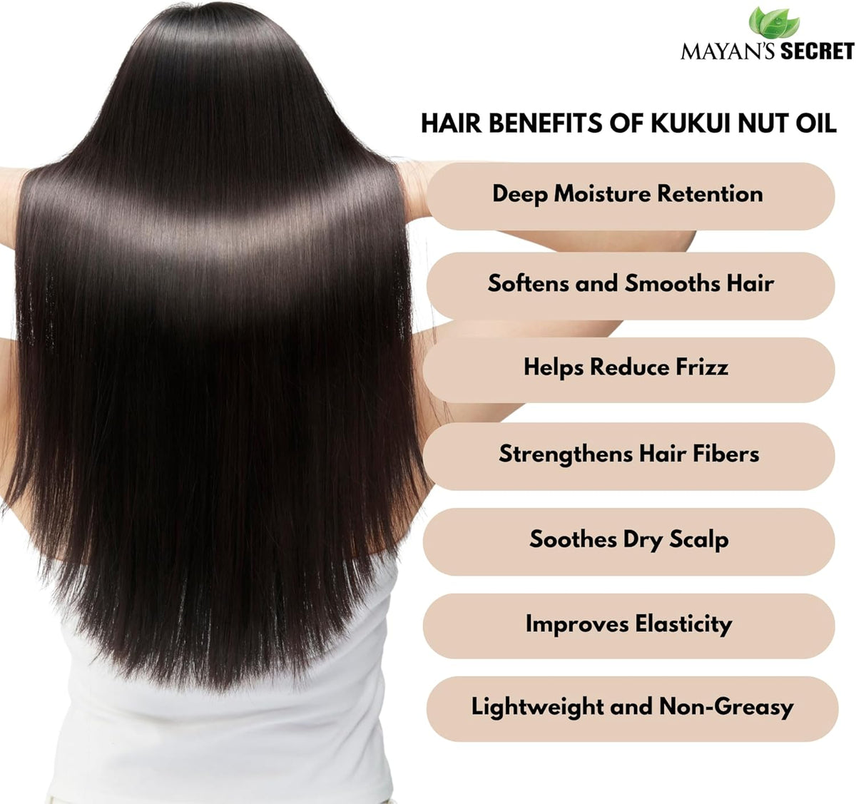 Pure Carrier and Essential Oils for Skin Care, Hair, Body Moisturizer for Face-Anti Aging Skin Care (Kukui Nut Oil, 4oz)