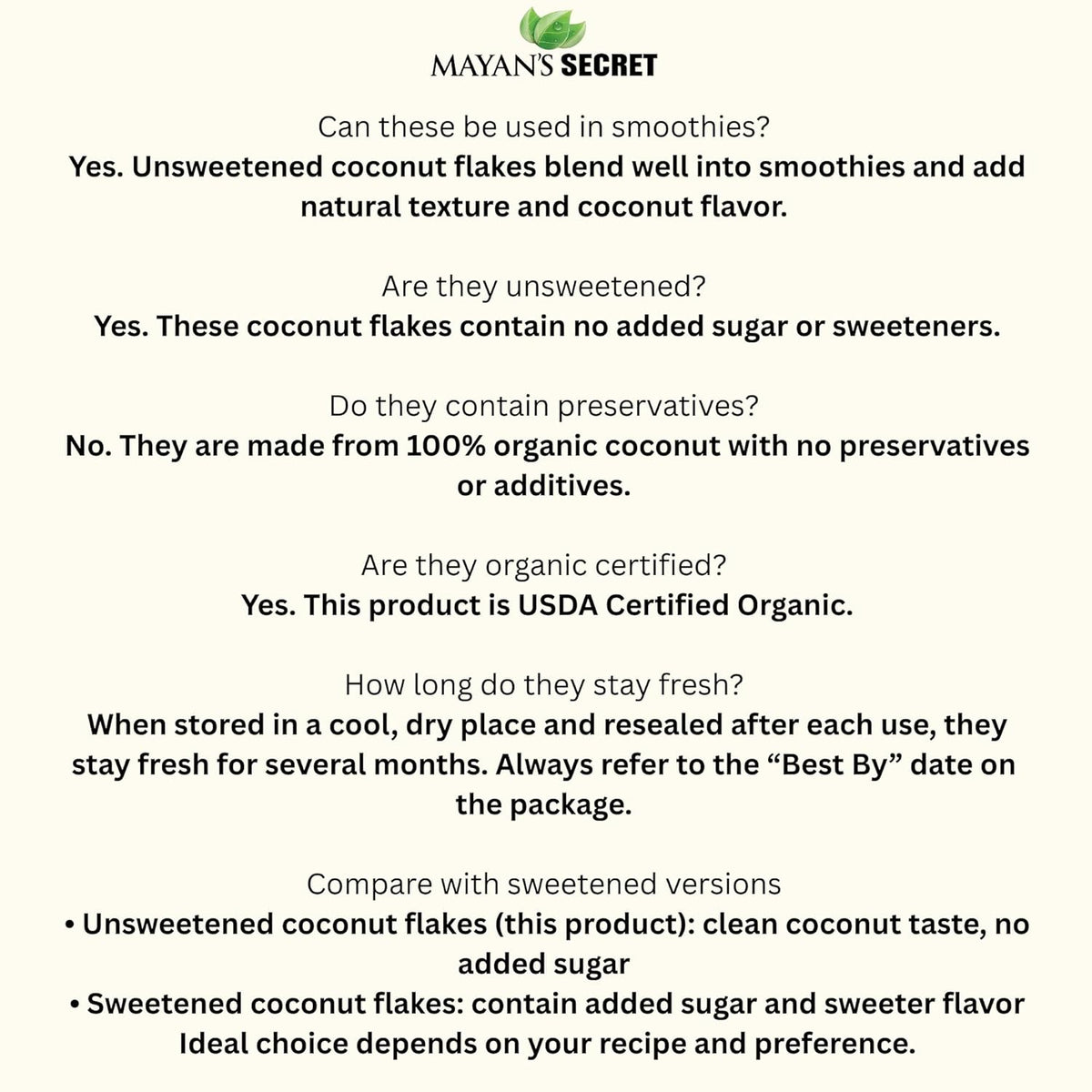 USDA Certified Organic Coconut Flakes Unsweetened 1 Lb -Perfect for Baking | Making Coconut Milk (Coconut Flakes Large 1 LB)