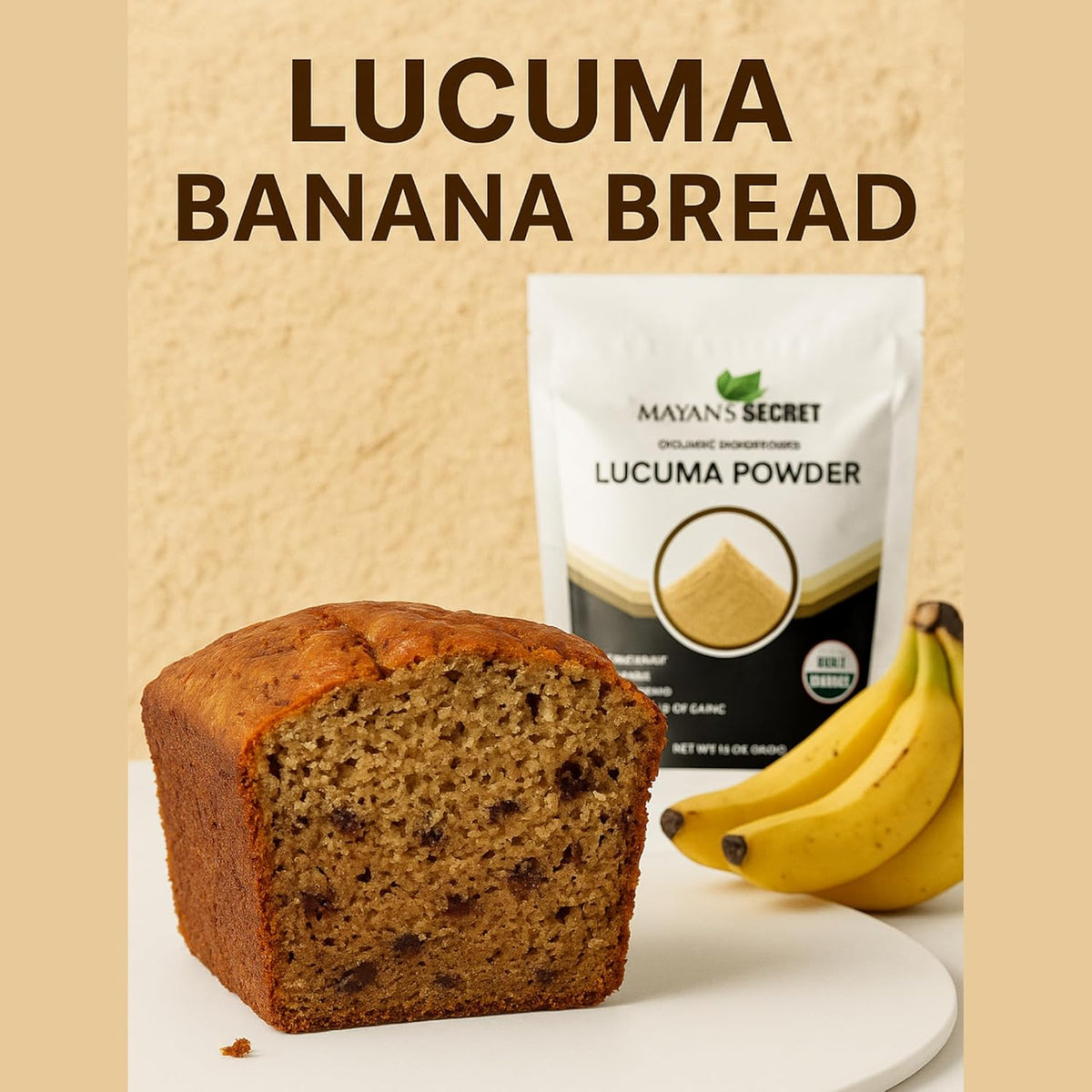 Mayan's Secret Certified Organic Lucuma Powder, 16 oz/Pack | High in nutrients