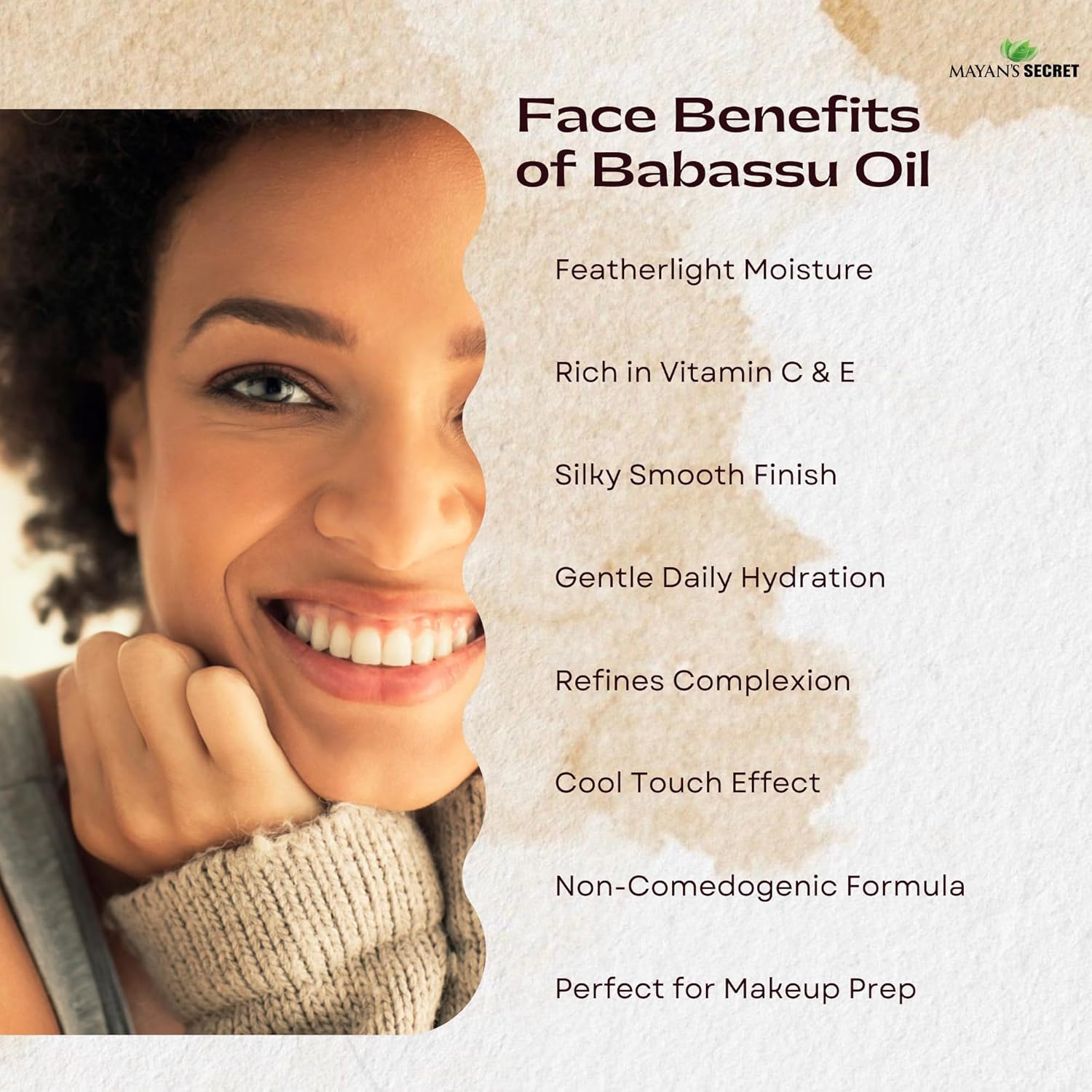 Mayan's Secret Babassu Oil Organic, 4oz - Carrier and Essential oils for Skin Care, Hair, Body Moisturizer for Face-Anti Aging