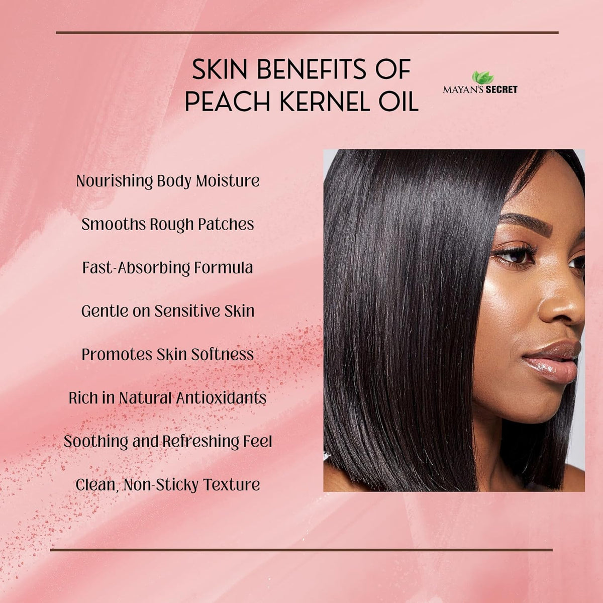 Pure Carrier and Essential Oils for Skin Care, Hair, Body Moisturizer for Face-Anti Aging Skin Care (Peach Kernel Oil, 4oz)