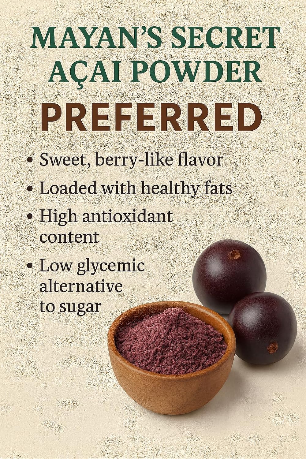 Organic Acai Powder Freeze Dried Antioxidant