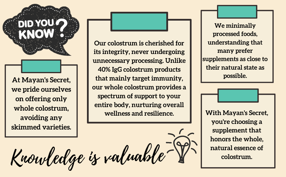 Colostrum Powder Grass-Fed -for human Gut Health, Immunity, Skin &amp; Hair, Muscle Recovery - Over 400 Bioactive Nutrients, 6-Hour Guaranteed Pure Formula, Non-GMO, Unflavored, 60-Day Supply