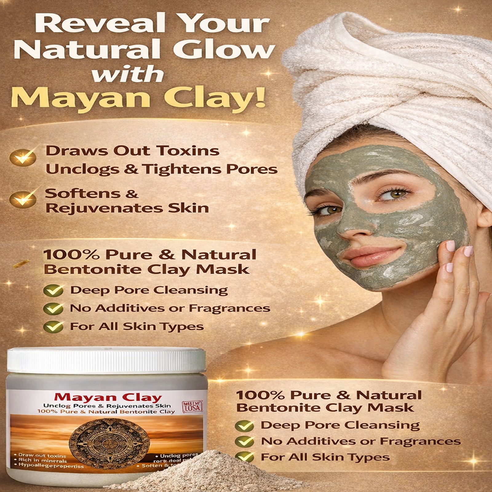Mayan Pure Indian Healing Clay Powder