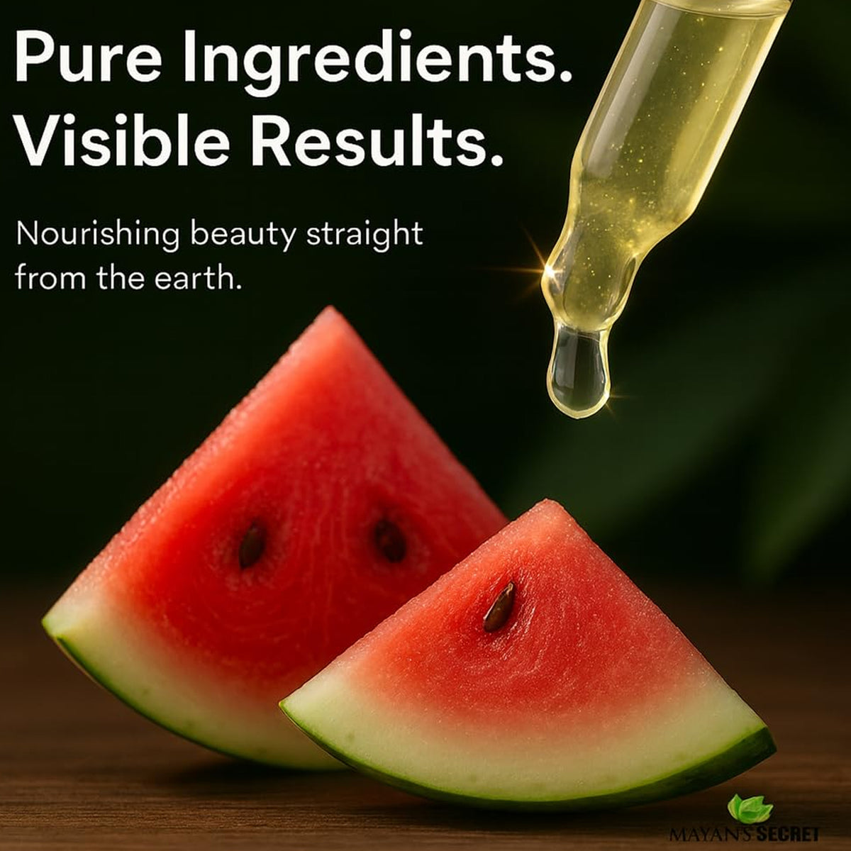 Mayan's Secret 100% Kalahari Watermelon Seed Oil Cold Pressed/Virgin/Undiluted Carrier Oil | For Face, Hair and Body - 1oz