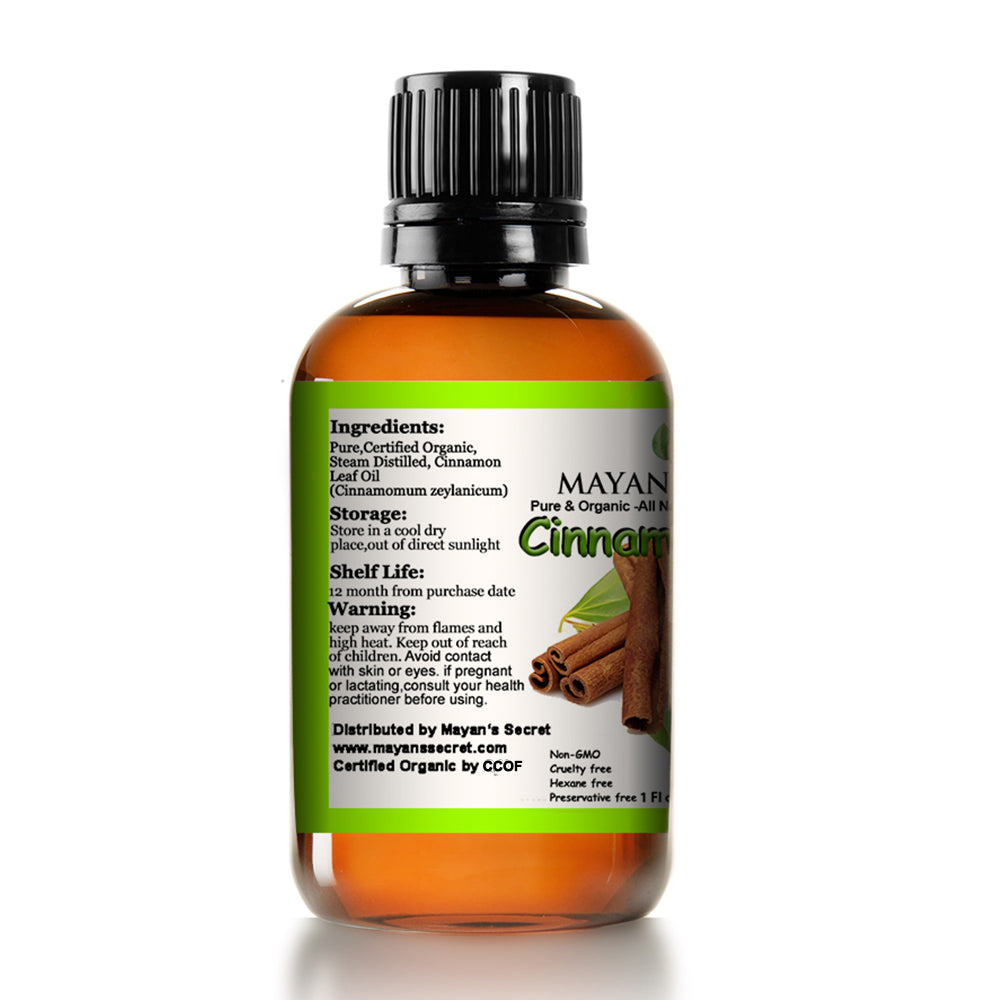 Organic Cinnamon Leaf Essential Oil