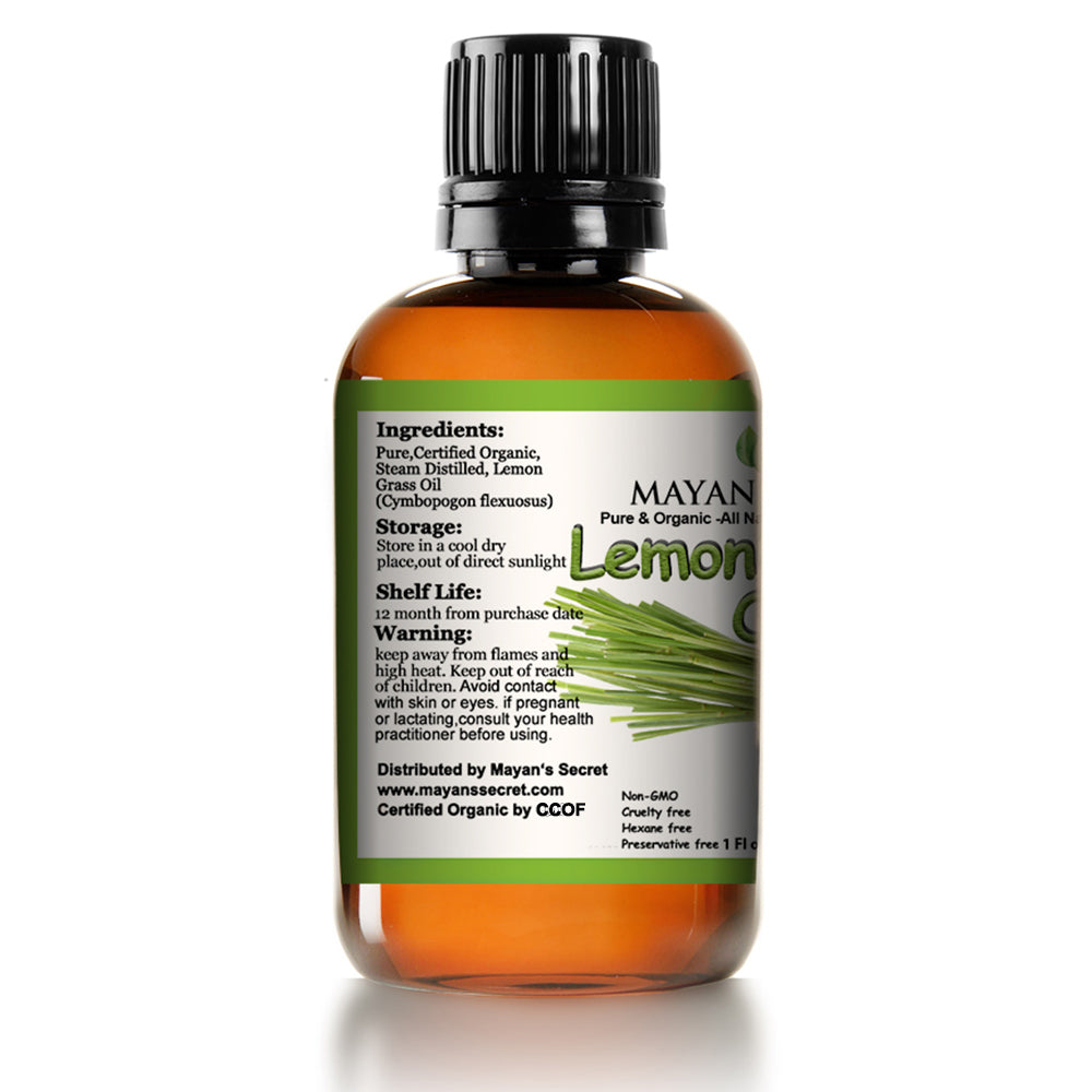 Organic Lemongrass Essential Oil