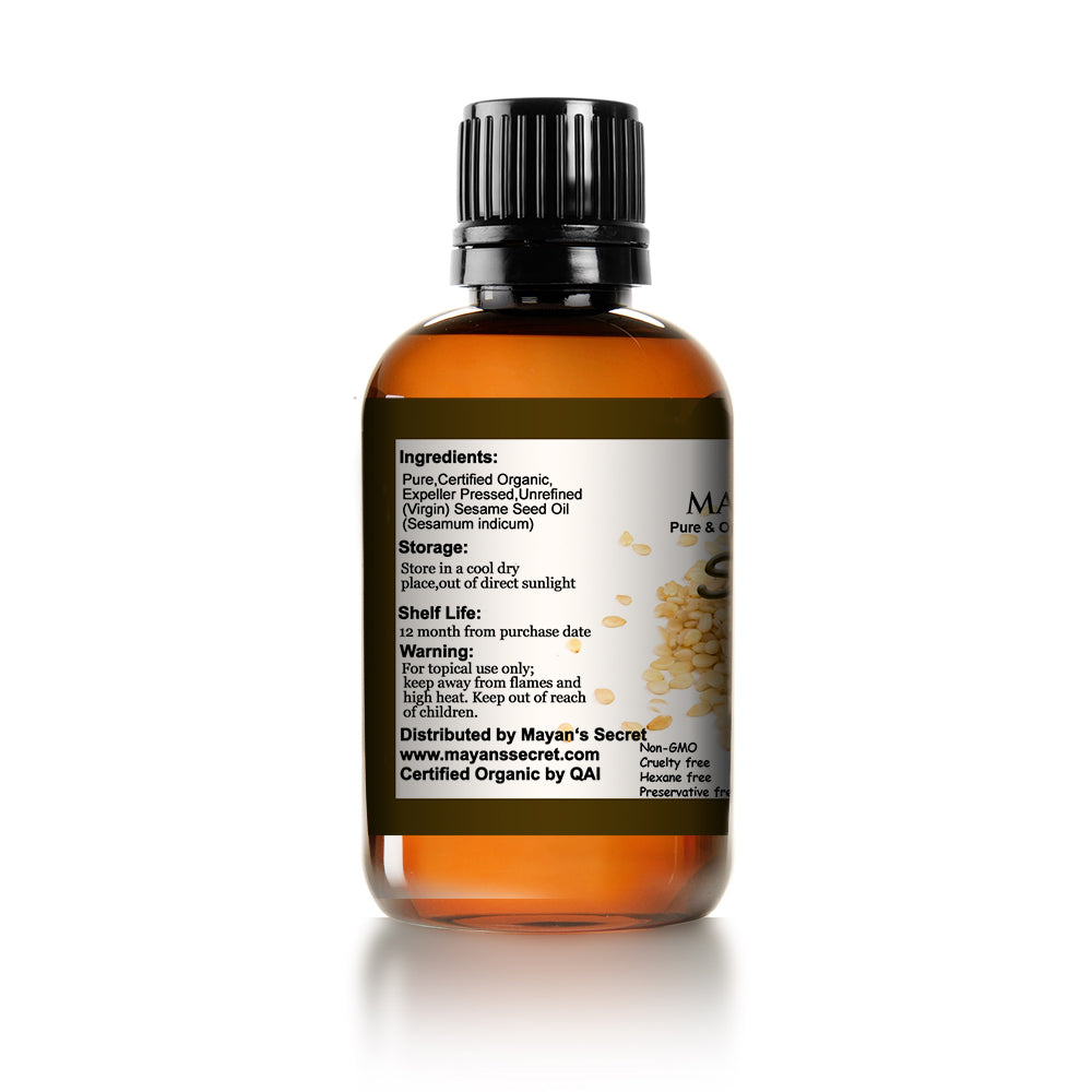 Organic Sesame Seed Virgin Oil