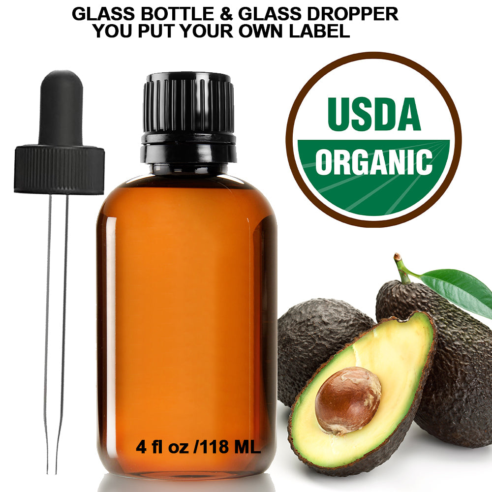 Ready to Label USDA Organic Avocado Essential Oil