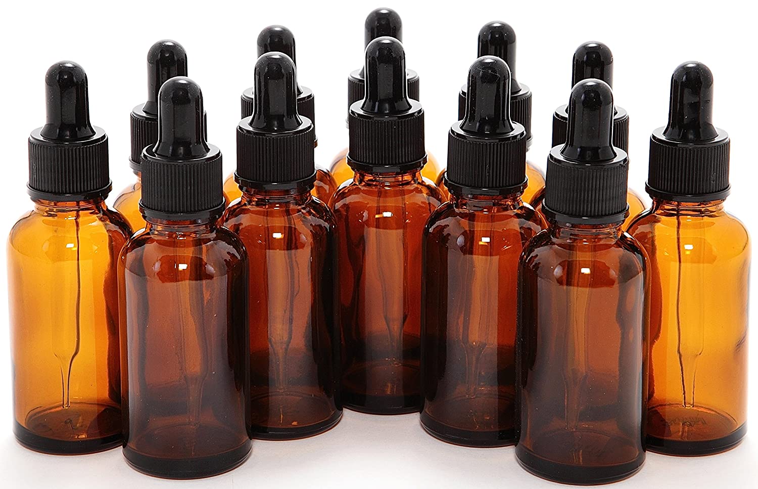 Essential Oil Bottles Amber -Choose 10ml, 1oz or 4oz