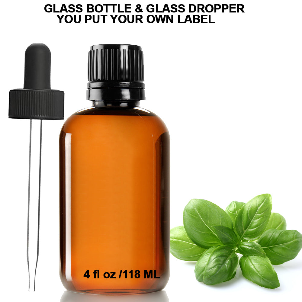 Ready to Label Basil Pure Essential Oil