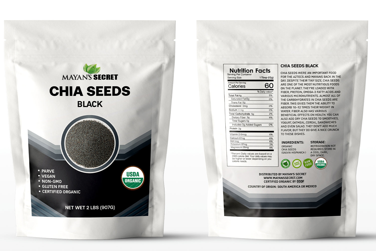 Organic Chia Seeds (Black)