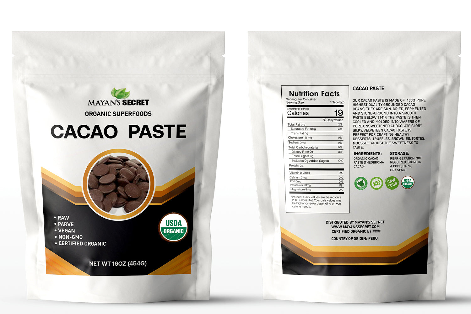 Organic Raw Cacao Paste