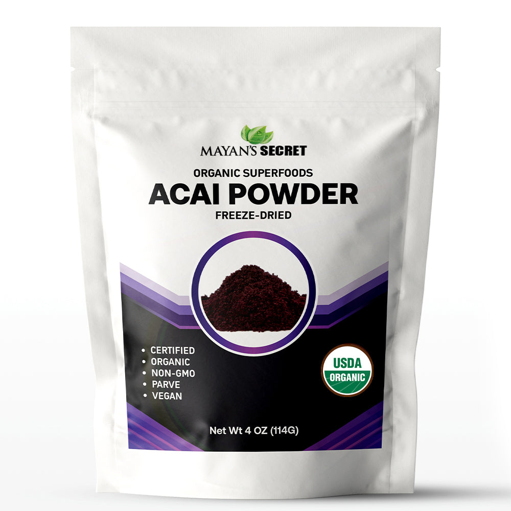 Organic Acai Powder Freeze Dried Antioxidant Mayan's Secret